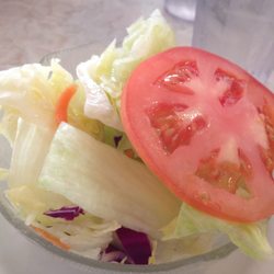 Del Mar - Garden salad comes with fish and chips