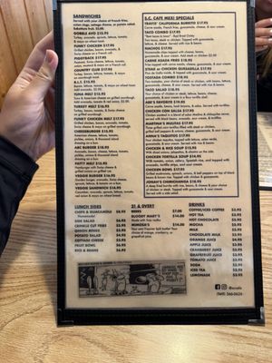 Menu photo 2 SC Cafe San Clemente, CA Menu photo 2 SC Cafe San Clemente, CA