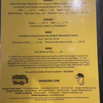 Hodad's - Menu - Burgers Near Me - San Diego, California Hodad's - Menu - Burgers Near Me - San Diego, California