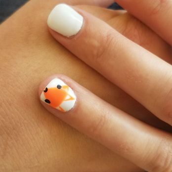 City Nails - Gel with fox design. - Nail Salons Near Me - Aurora, Indiana