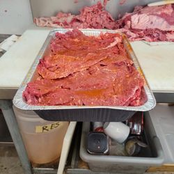 Carne preparada y suavizada a su gusto.
