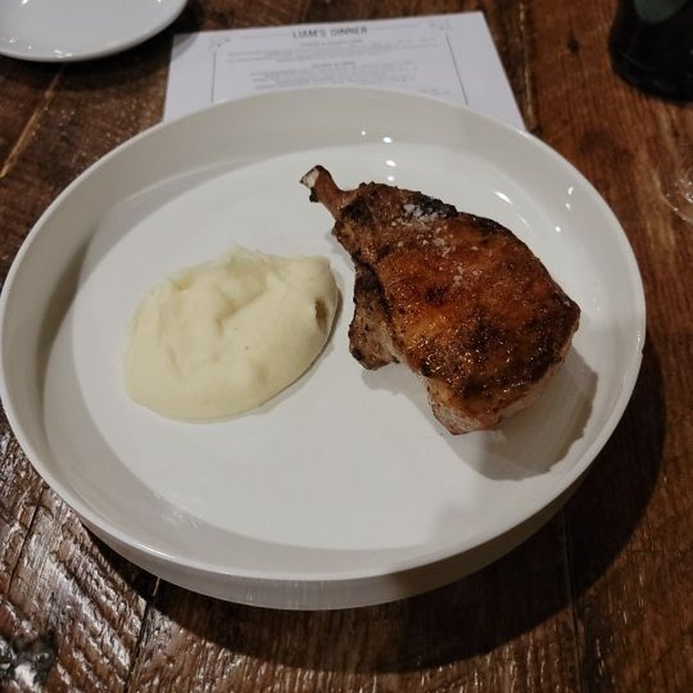 Pork Chop and Mashed Potatoes. Pork Chop and Mashed Potatoes.