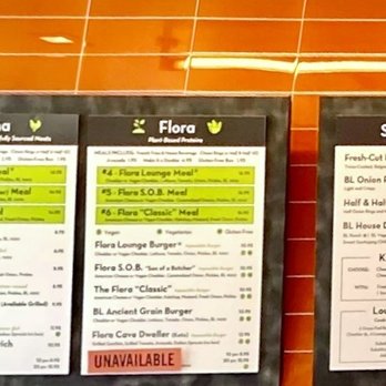 Burger Lounge - Menu Board - Burgers Near Me - Temecula, California