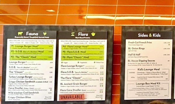 Menu photo 1 Burger Lounge Temecula, CA