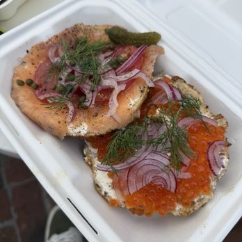 Courage Bagels - Smoked Salmon & Salmon Roe Bagel - Bagels Near Me - Los Angeles, California Courage Bagels - Smoked Salmon & Salmon Roe Bagel - Bagels Near Me - Los Angeles, California
