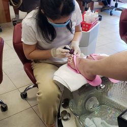 Pronails - Owner Tina, she says she loves her work.