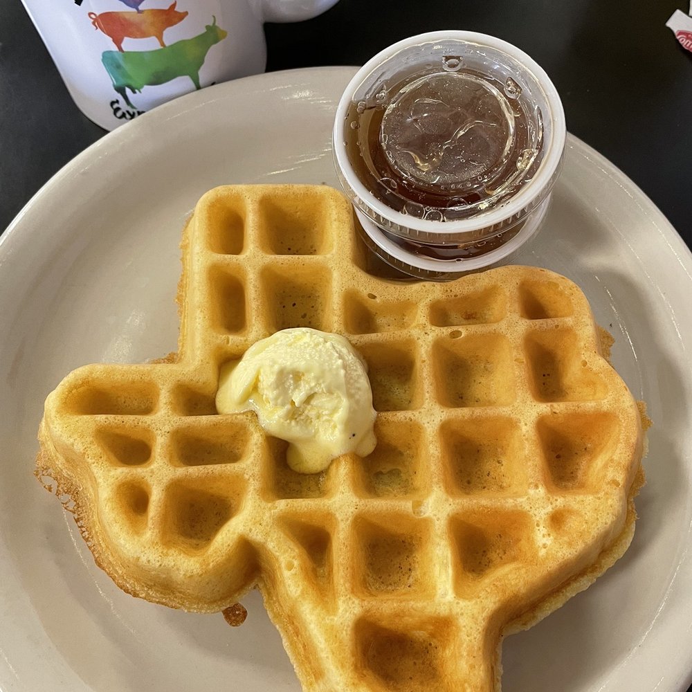 Texas waffle--cute and good, too!