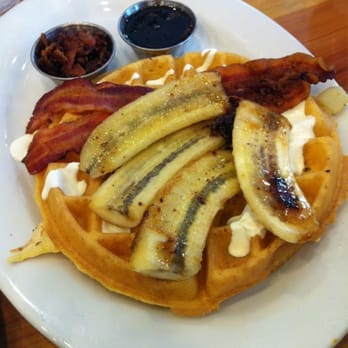 First Watch - Brûléed Banana Waffle - Cafes Near Me - Orlando, Florida