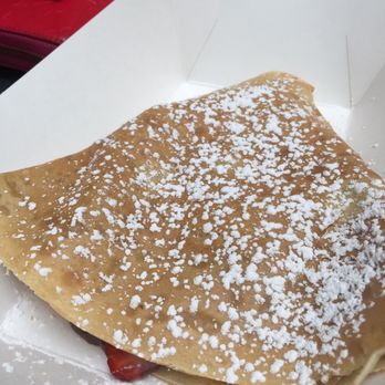 Charlotte Crepes - Powdered sugar on top of the crepe - Creperies Near Me - Tysons, Virginia Charlotte Crepes - Powdered sugar on top of the crepe - Creperies Near Me - Tysons, Virginia