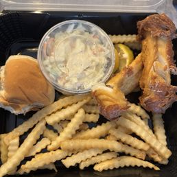 Cod fish and fries aka TRASH
