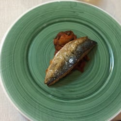 Locanda del Colonnello - Pan fried mackerel with eggplant caponata