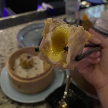Mott 32 - Look at this soft boiled quail egg inside the truffle siu mai! - Chinese Near Me - Las Vegas, Nevada Mott 32 - Look at this soft boiled quail egg inside the truffle siu mai! - Chinese Near Me - Las Vegas, Nevada