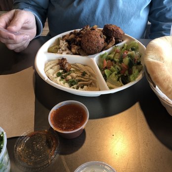 FelFel Mediterranean - Spicy chicken shawarma plate - Mediterranean Near Me - Denver, Colorado