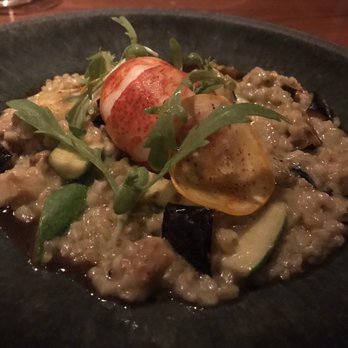 Manhatta - Lobster Main. The lobster itself was great but I felt like the risotto underneath was a bit too watery - New American Near Me - New York, New York