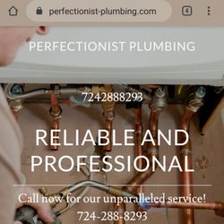 Perfectionist Plumbing - Website