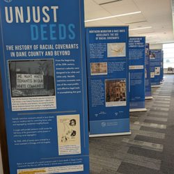 Madison Public Library - Pinney Branch - Special exhibit on unjust deeds in Dane County