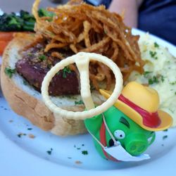 Stockman's Restaurant and Lounge - Steak Sandwich with mashed potatoes