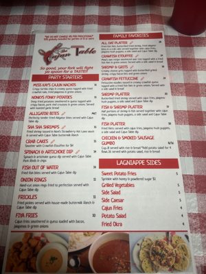Menu photo 4 The Cajun Table Lafayette, LA Menu photo 4 The Cajun Table Lafayette, LA