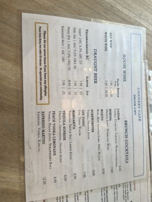 Menu photo 2 Cannery Cafe Richmond, BC Menu photo 2 Cannery Cafe Richmond, BC