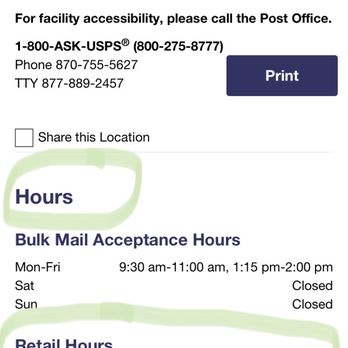 U.S. Postal Service - operational hours - Post Offices Near Me - Parkin, Arkansas U.S. Postal Service - operational hours - Post Offices Near Me - Parkin, Arkansas