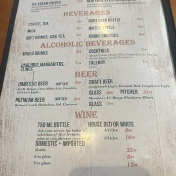 DJ's Roadhouse - Menu - Canadian (New) Near Me - Wainfleet, Ontario