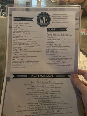 Menu photo 1 WALK Asheville, NC