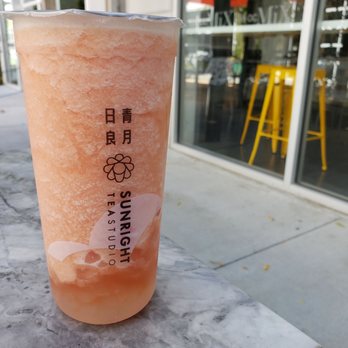 Sunright Tea Studio - Watermelon Cooler with agar boba - Bubble Tea Near Me - Costa Mesa, California Sunright Tea Studio - Watermelon Cooler with agar boba - Bubble Tea Near Me - Costa Mesa, California