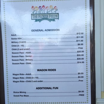 The Flower Fields - Ticket and ride price information as of 4/4/15 - Venues & Event Spaces Near Me - Carlsbad, California The Flower Fields - Ticket and ride price information as of 4/4/15 - Venues & Event Spaces Near Me - Carlsbad, California