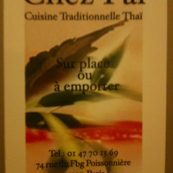 Chez Paï - Thai Near Me - Paris, 75