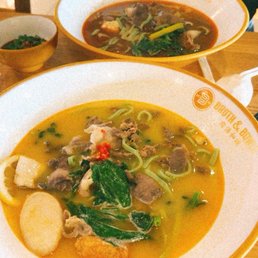 Mala beef and Tom Yum Mala beef and Tom Yum