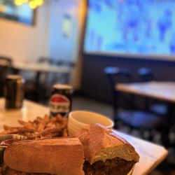 French dip with truffle fries