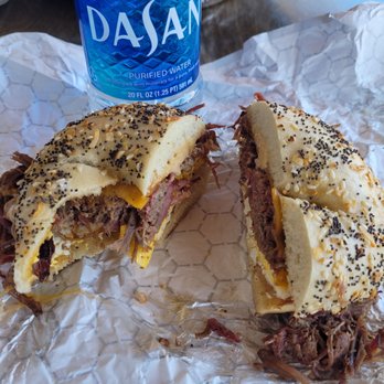 Einstein Bros. Bagels - Brisket and egg bagel! - Bagels Near Me - Poway, California Einstein Bros. Bagels - Brisket and egg bagel! - Bagels Near Me - Poway, California