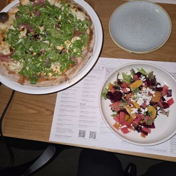 Sixty Vines - Beet salad. Fig and procutto pizza with arugala. - Pizza Near Me - Raleigh, North Carolina Sixty Vines - Beet salad. Fig and procutto pizza with arugala. - Pizza Near Me - Raleigh, North Carolina