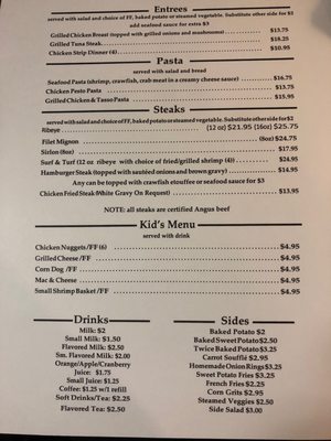 Menu photo 4 Nick's on 2nd Eunice, LA