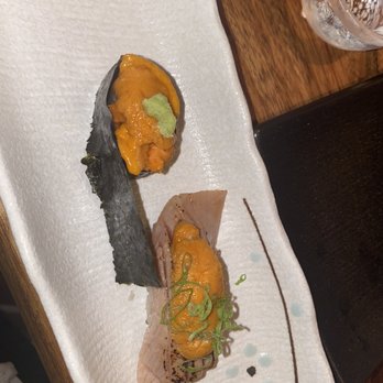 Hiyake Omakase - A la carte: Uni sushi and charred otoro with uni - Japanese Near Me - New York, New York