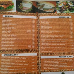 Bar la Taronja - Carta de pinchos