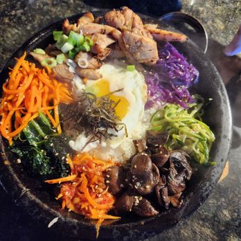 Blue House Korean BBQ - Chicken bibimbap bowl - Korean Near Me - Roseville, California Blue House Korean BBQ - Chicken bibimbap bowl - Korean Near Me - Roseville, California