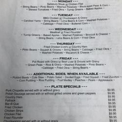 The Open Kettle - Menu