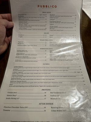 Menu photo 3 Pubblico Italian Eatery Scottsdale, AZ Menu photo 3 Pubblico Italian Eatery Scottsdale, AZ