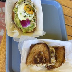 The G’s Spot - Avocado toast and truffled grilled cheese.