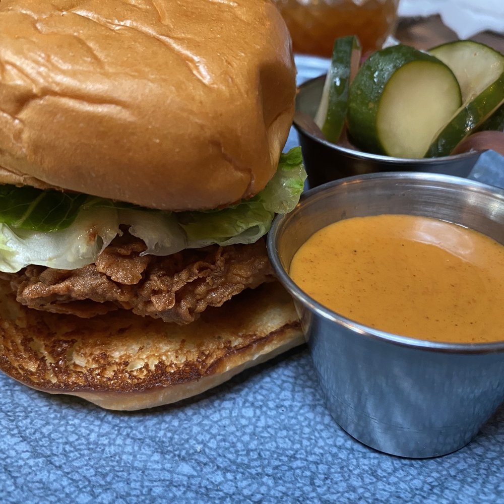 VINYL - Peri Peri Chicken Sandwich - New American Near Me - Charlotte, North Carolina VINYL - Peri Peri Chicken Sandwich - New American Near Me - Charlotte, North Carolina