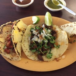 Pancho's Taqueria 2 - Bistec and al pastor tacos