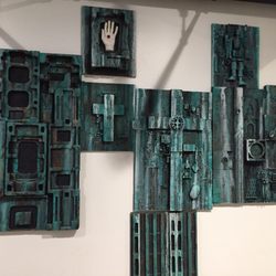 Way Cool Beans - Building entry hallway art of Todd Rice...