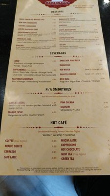 Menu photo 4 Casablanca Brookfield Brookfield, WI