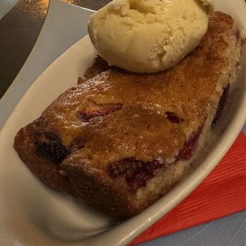 Smalls Fusion Comfort - Berry cobbler with house made brown sugar ice cream. - New American Near Me - Eureka, California Smalls Fusion Comfort - Berry cobbler with house made brown sugar ice cream. - New American Near Me - Eureka, California