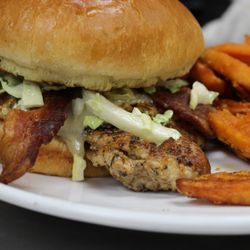 Buttermilk - Vernon Hills - Apple Cheddar Chicken Sandwich with Sweet Potato Fries