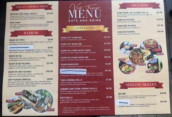 Menu photo 4 Viet Fusion Chicago, IL Menu photo 4 Viet Fusion Chicago, IL