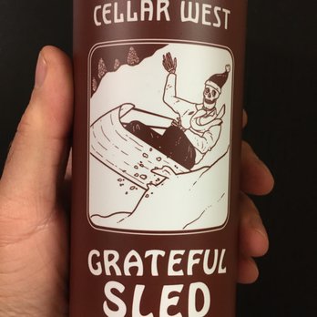 Cellar West Brewery - Grateful Sled, malty but hoppy winter IPA, by Cellar West Artisan Ales, Lafayette, Colorado, USA - Beer Bar Near Me - Lafayette, Colorado Cellar West Brewery - Grateful Sled, malty but hoppy winter IPA, by Cellar West Artisan Ales, Lafayette, Colorado, USA - Beer Bar Near Me - Lafayette, Colorado