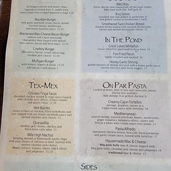 Mulligan's - Food menu - American Near Me - Cheboygan, Michigan