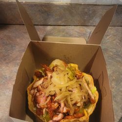 Yummy Taco - Grilled chicken fajita Tostada salad.